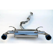 Invidia Subaru BRZ / Scion FRS Q300 w/ Rolled Titanium Tips Cat- Back Exhaust (Blue Edge) - HS12SSTG3T