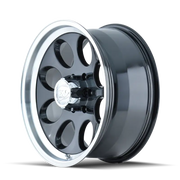 ION Type 171 17x9 / 5x139.7 BP / 0mm Offset / 108mm Hub Black/Machined Wheel - Truck & Automotive