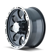 ION Type 174 15x8 / 5x139.7 BP / -27mm Offset / 108mm Hub Black/Machined Wheel - Truck & Automotive