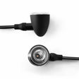 Two black Iride turn signals for motorcycle, sleek turn signal black design