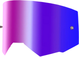 Single Lens W/ Post Adult W/ Iridescent Red Mir/Smk Lens - FLY RACING