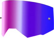 Single Lens W/ Post Adult W/ Iridescent Red Mir/Smk Lens - FLY RACING