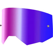 Single Lens W/ Post Adult W/ Iridescent Red Mir/Smk Lens - FLY RACING