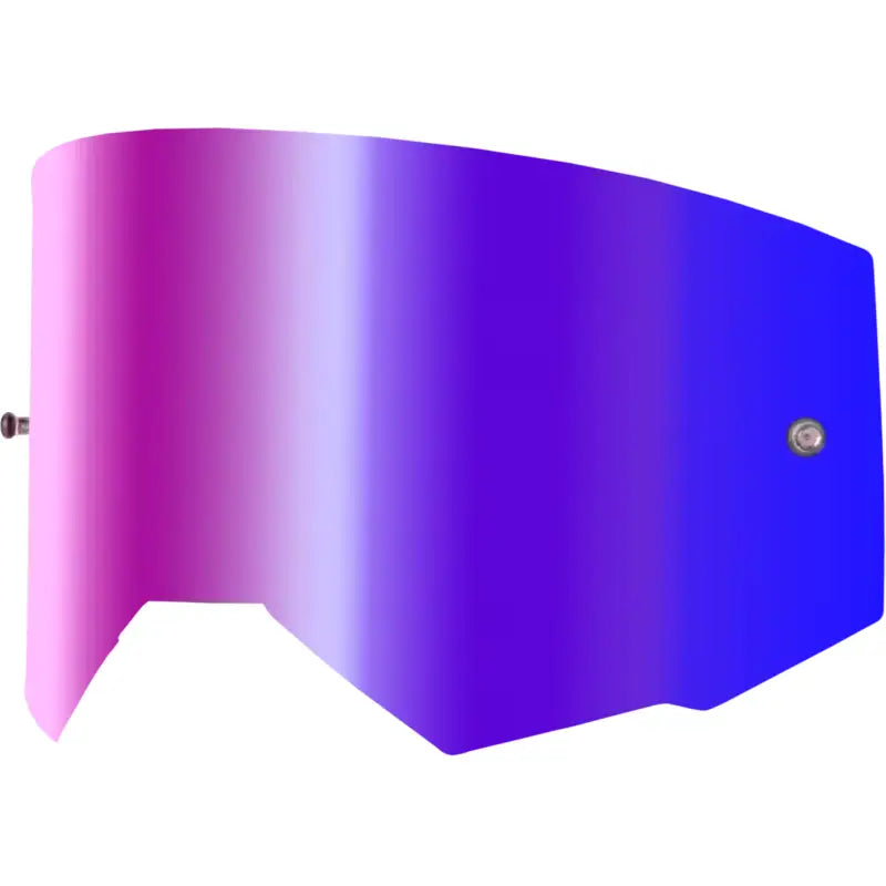 Single Lens W/ Post Adult W/ Iridescent Red Mir/Smk Lens - FLY RACING