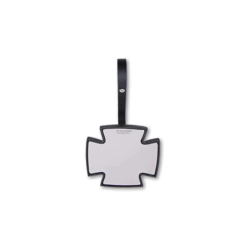 Iron Cross Bar End Mirror Each Black 