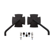 HIGHSIDER Iron Cross Mirror Pair Black for Powersports