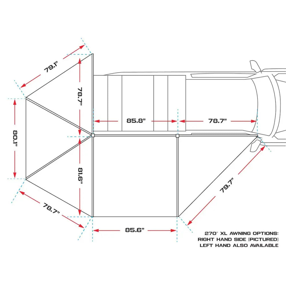 Ironman 4X4 Built For Harsh Conditions Awning Iawn270L045Buxl - XL Deltawing 270 Lhs Unsup