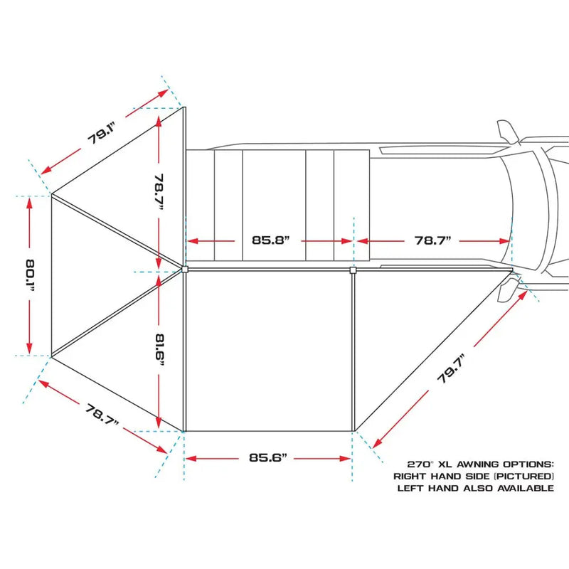 Ironman 4X4 Built For Harsh Conditions Awning Iawn270L045Buxl - XL Deltawing 270 Lhs Unsup