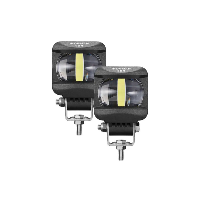 Ironman 4X4 Easy To Install Driving/ Fog Light IFL0201W - White 10W Led Lights 2-PAC