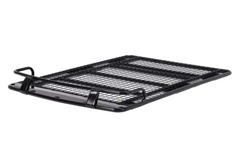 Black metal mesh cargo rack with rubber straps for IRRTENT18 Ironman 4x4 rooftop tent