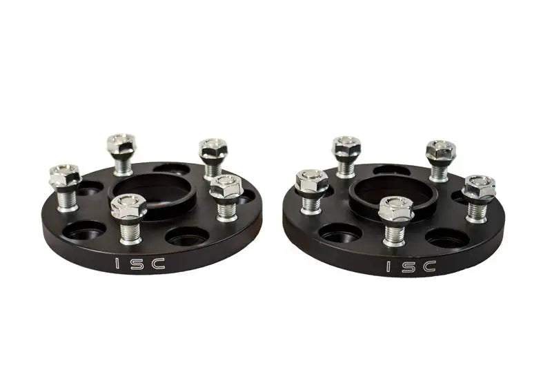 ISC Suspension Lexus/Toyota 5x114.3 Hub Centric (60 Hub Bore) Wheel Spacers 15mm Black (Pair) - WSLX15B