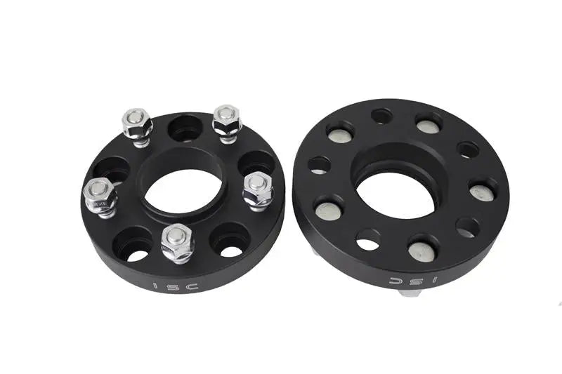 ISC Suspension Nissan 5x114.3 Hub Centric (66 Hub Bore) Wheel Spacers 25mm Black (Pair) - WSNS25B