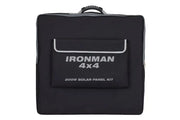 Ironman 4x4 iSolar200 portable solar panel kit, 200W black and gray with handle