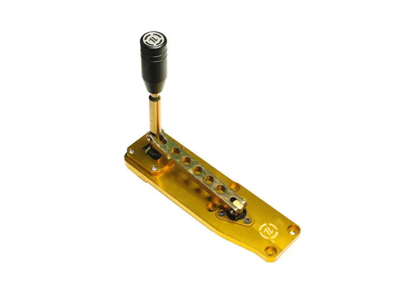 Gold-colored short throw shifter for ISR Performance LS1 T56 Transmission Kit