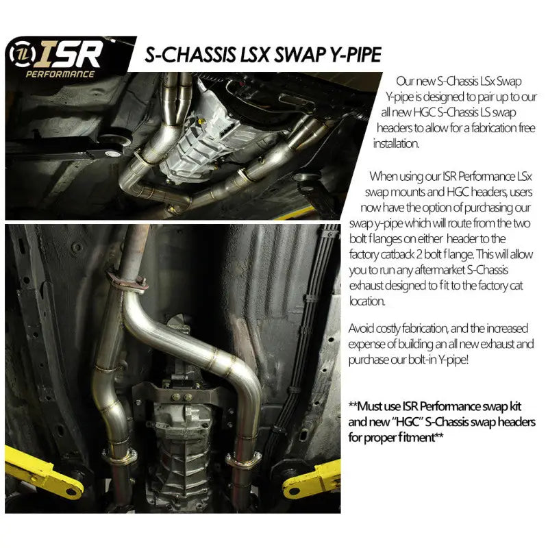 ISR Performance IS-240LS-Y ISR Performance S-Chassis LS Swap Y-Pipe
