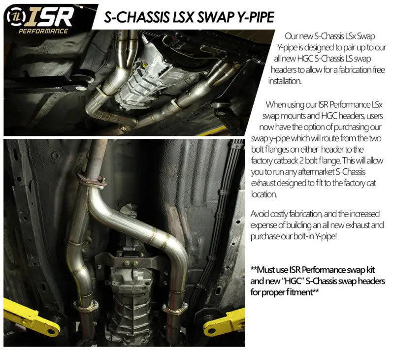 ISR Performance S-Chassis LS Swap Y-Pipe - Truck & Automotive