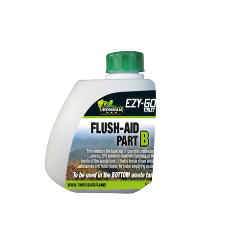 EZY-GO Flush Aid bottle from ITOILETA+B Ironman 4X4 for easy toilet flushing help
