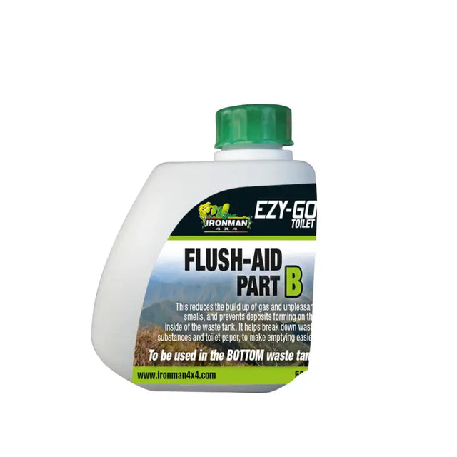 EZY-GO Flush Aid bottle from ITOILETA+B Ironman 4X4 for easy toilet flushing help