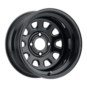 ITP Delta Steel 14x7 / 4x110 BP / 5+2 Offset Black Wheel - ITP
