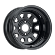 ITP Delta Steel 14x7 / 4x137 BP / 4+3 Offset Black Wheel - RV and Auto Parts