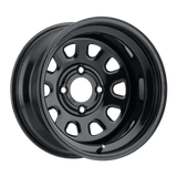 ITP Delta Steel 14x7 / 4x137 BP / 4+3 Offset Black Wheel - RV and Auto Parts