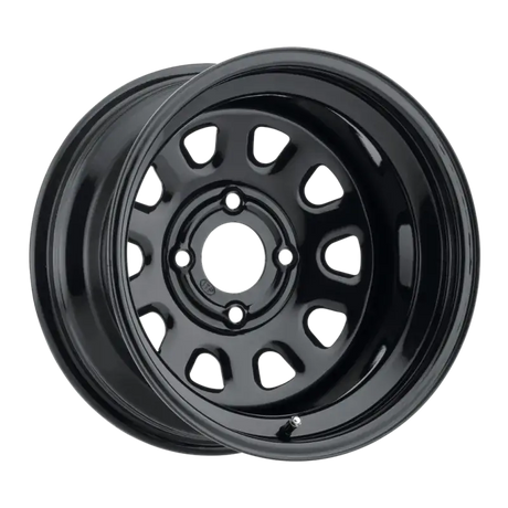 ITP Delta Steel 14x7 / 4x156 BP / 4+3 Offset Black Wheel - RV and Auto Parts