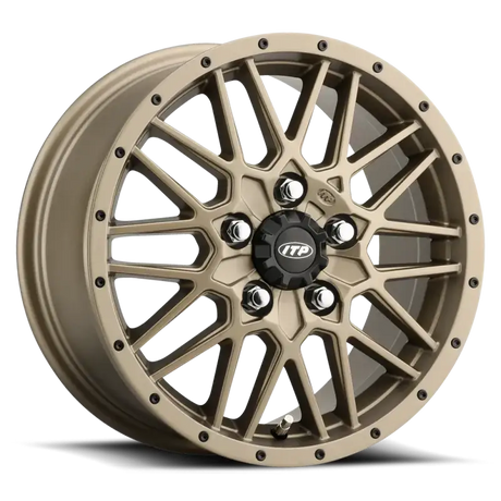 ITP Hurricane 14x7 / 4x110 BP / 5+2 Offset Bronze Wheel - RV and Auto Parts