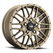 Bronze-colored off-road ITP Hurricane 14x7 wheel with 5+2 offset and 4x137 bolt pattern
