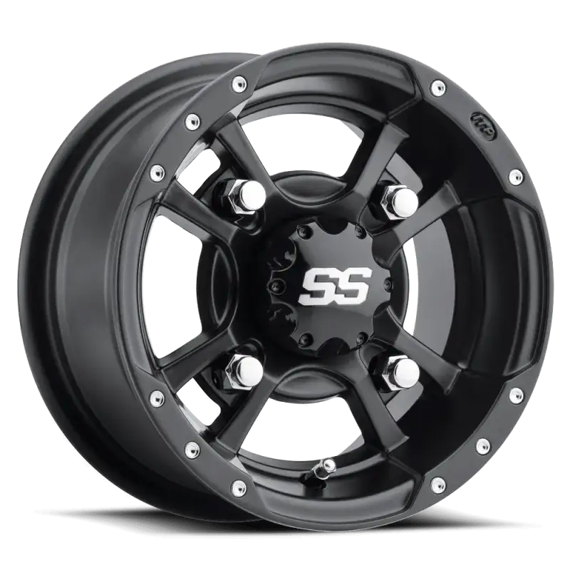 ITP SS 112 9x8 / 4x115 BP / 3+5 Offset Black Wheel - RV and Auto Parts