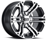 ITP SS 212 14x8 / 4x110 BP / 3+5 Offset Machined Wheel - RV and Auto Parts