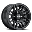 ITP SS 316 12x7 / 4x110 BP / 2+5 Offset Matte Black Wheel - RV and Auto Parts