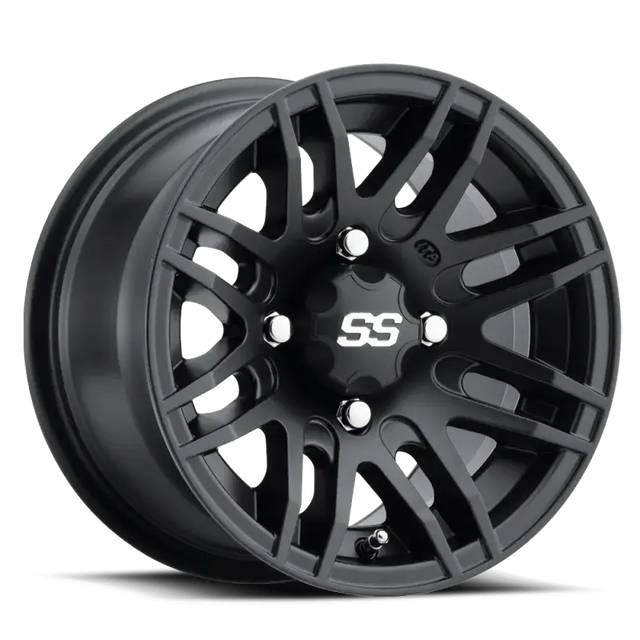 ITP SS 316 12x7 / 4x110 BP / 2+5 Offset Matte Black Wheel - RV and Auto Parts