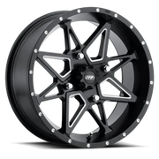 ITP Tornado 15X7 / 4x136 BP / 5+2 Offset Matte Black w/ Milled Accents Wheel - RV and Auto Parts