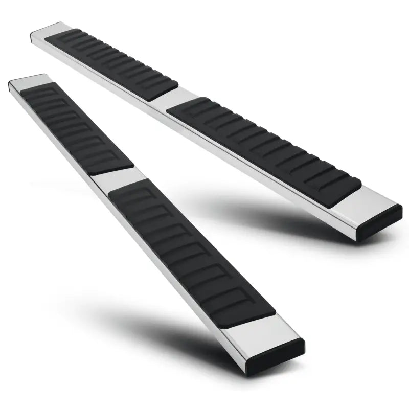 Chrome running boards for the 2019-2021 Ram 1500 Tradesman, designed by IWCGI171 Coast2Coast Gi, featuring a sleek chrome finish and durable construction.