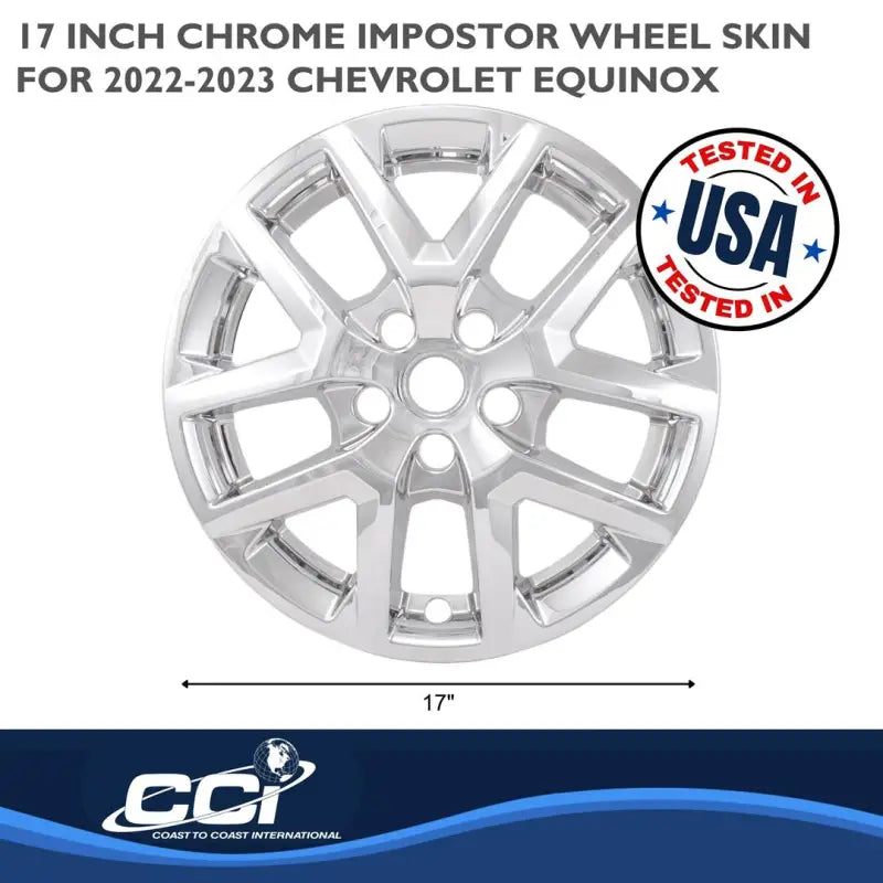IWCIMP486X Coast2Coast WS 22-23 Equinox Chrome 17’’ 5 V Spoke - Wheel Skin