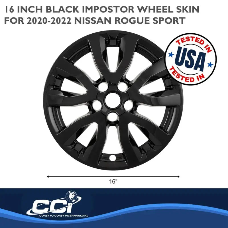 IWCIMP489BLK Coast2Coast WS 20-22 Rogue Sport Gloss Black 16" 5 Spoke Wheel Skin - Coast to Coast International