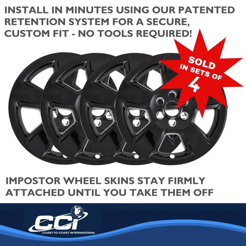 IWCIMP490BLK Coast2Coast WS Silverado Tahoe Gloss Black 20" 5 Spoke wheels, showcasing sleek and modern design, perfect for RV, automotive, powersports, off-road, and marine applications. Enhance your truck's exterior with these elegant and impactful wheels, sold in sets of 4, with easy installation and enhanced stability. Ideal for truck accessories, interiors, truck beds, rv parts, wheel and tire accessories, AVADA - Best Sellers, Must Haves.