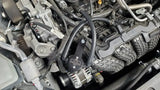 Car engine with black anodized oil separator for Nissan Altima 2.5L on passenger side