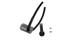 Silver oil separator with hoses for Nissan Altima 2.5L clear anodized install on passenger side