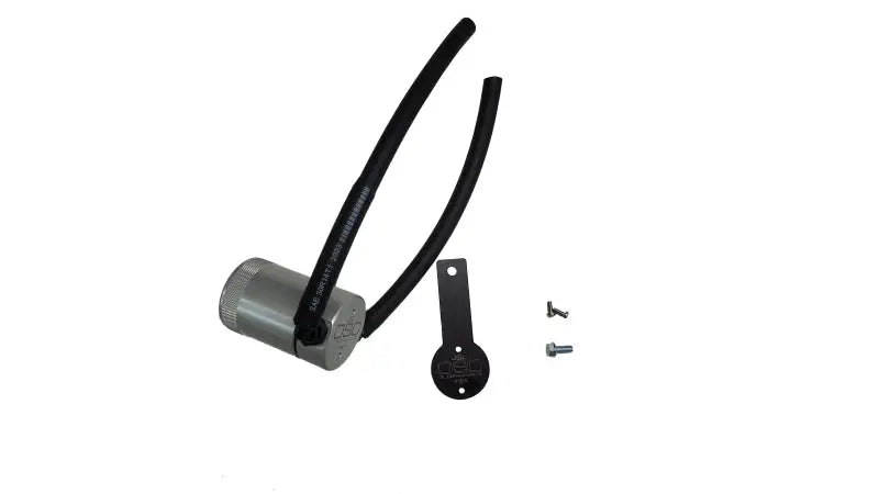 Silver oil separator with hoses for Nissan Altima 2.5L clear anodized install on passenger side