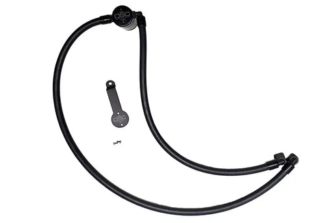 J&L 20-21 Jeep Gladiator 2.0L (Excl Hybrid Models) Driver Side Oil Separator 3.0 - Black Anodized - Truck & Automotive