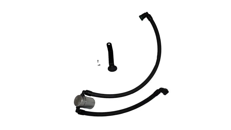 Automotive catch can kit for Ford Mustang 2024 J&L oil separator, clear anodized design