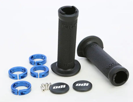J30RFB-U Atv Ruffian Lockon Grip 130mm Black/Blue - Lock-on Grips