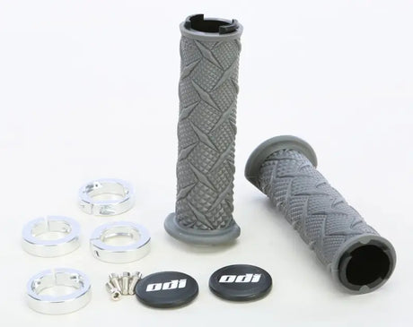 J30XTH-S Atv X Treme Lockon Grip Silver - X-Treme Standard Lock-on Grips