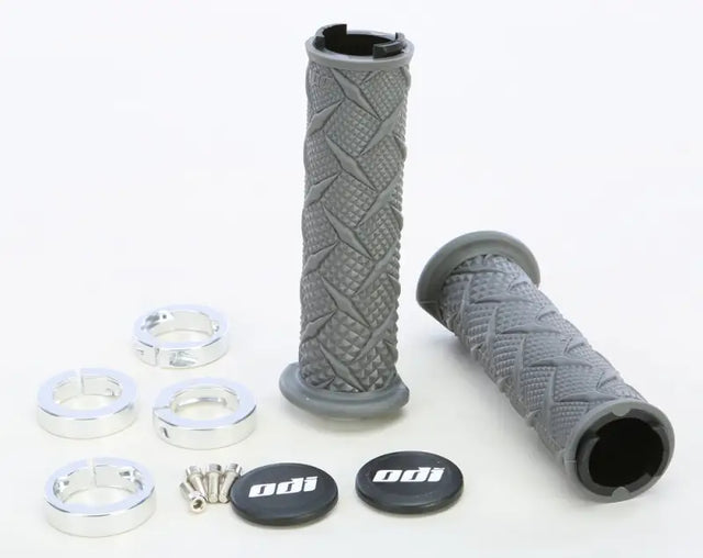 J30XTH-S Atv X Treme Lockon Grip Silver - X-Treme Standard Lock-on Grips