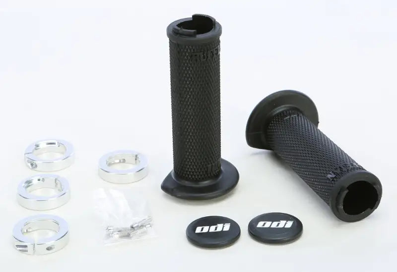 J31RFB-S Atv Ruffian Lockon Grip 120mm Black/Silver - Lock-on Grips