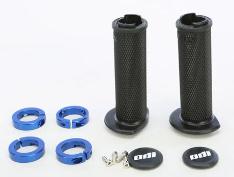 J31RFB-U Atv Ruffian Lockon Grip 120mm Black/Blue - Lock-on Grips