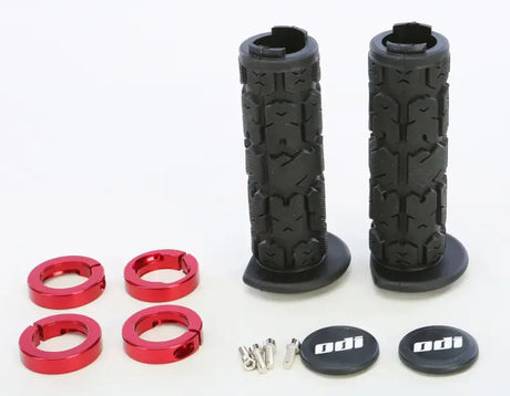 J31RGB-R Atv Rogue Lockon Grip 120mm Black/Red - Standard Lock-on Grips