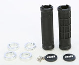 J32RFB-S Atv Ruffian Half Waffle Grip Black/Silver - Lock-on Grips