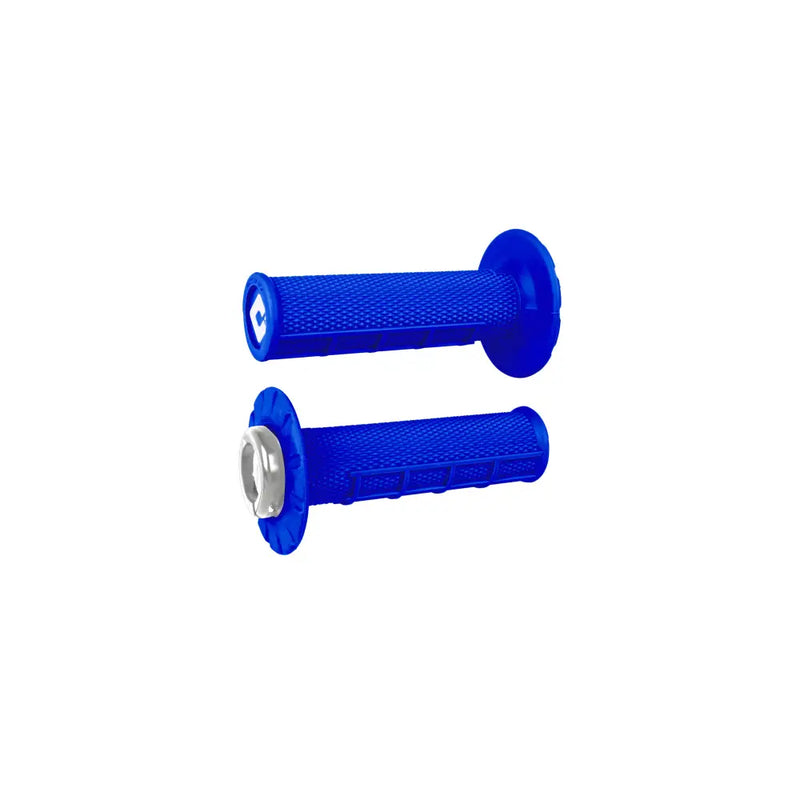 J33HWU-S Odi ATV Half Waffle V2.1 Grip Bright Blue/Silver